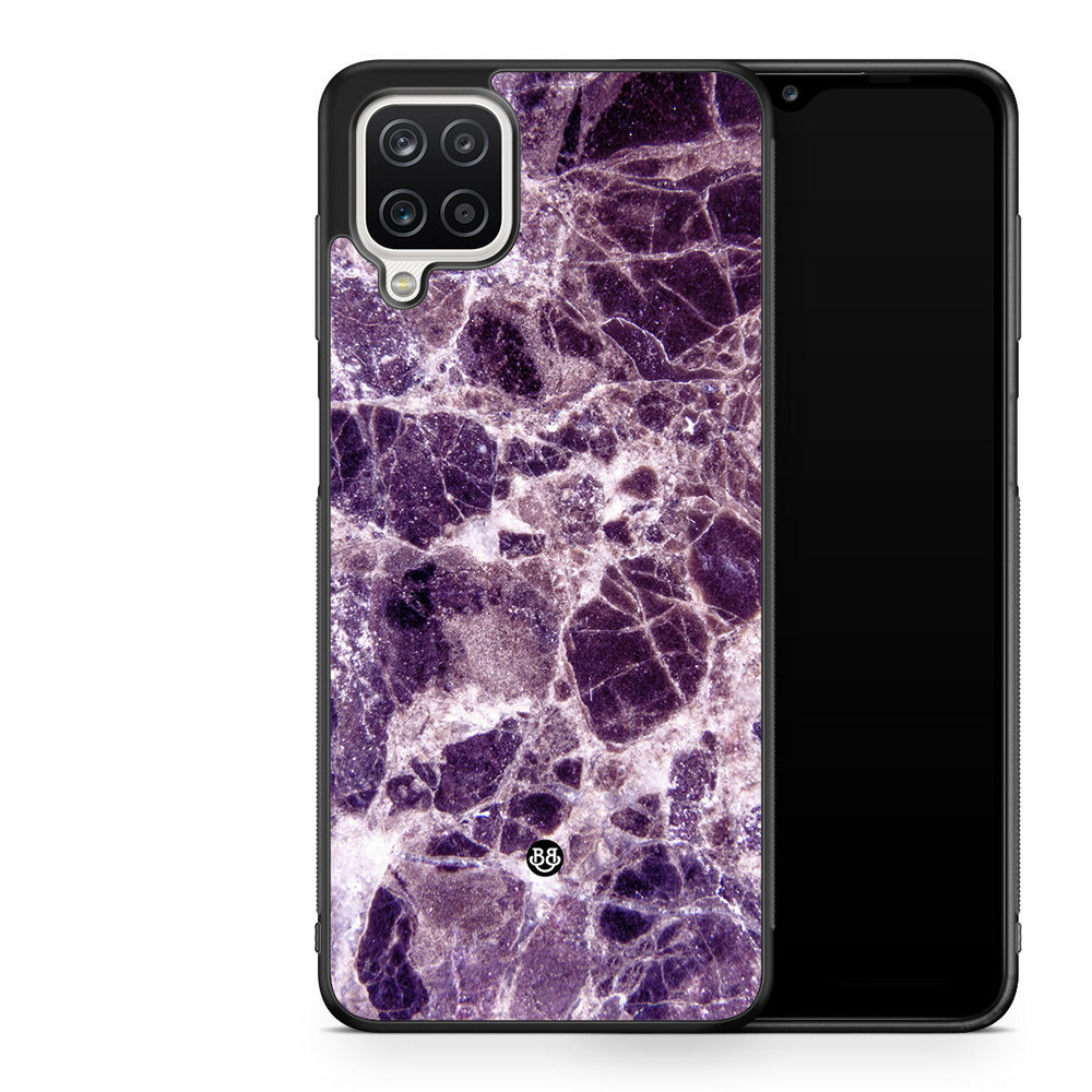 Samsung Galaxy A12 Case - Purple Marble