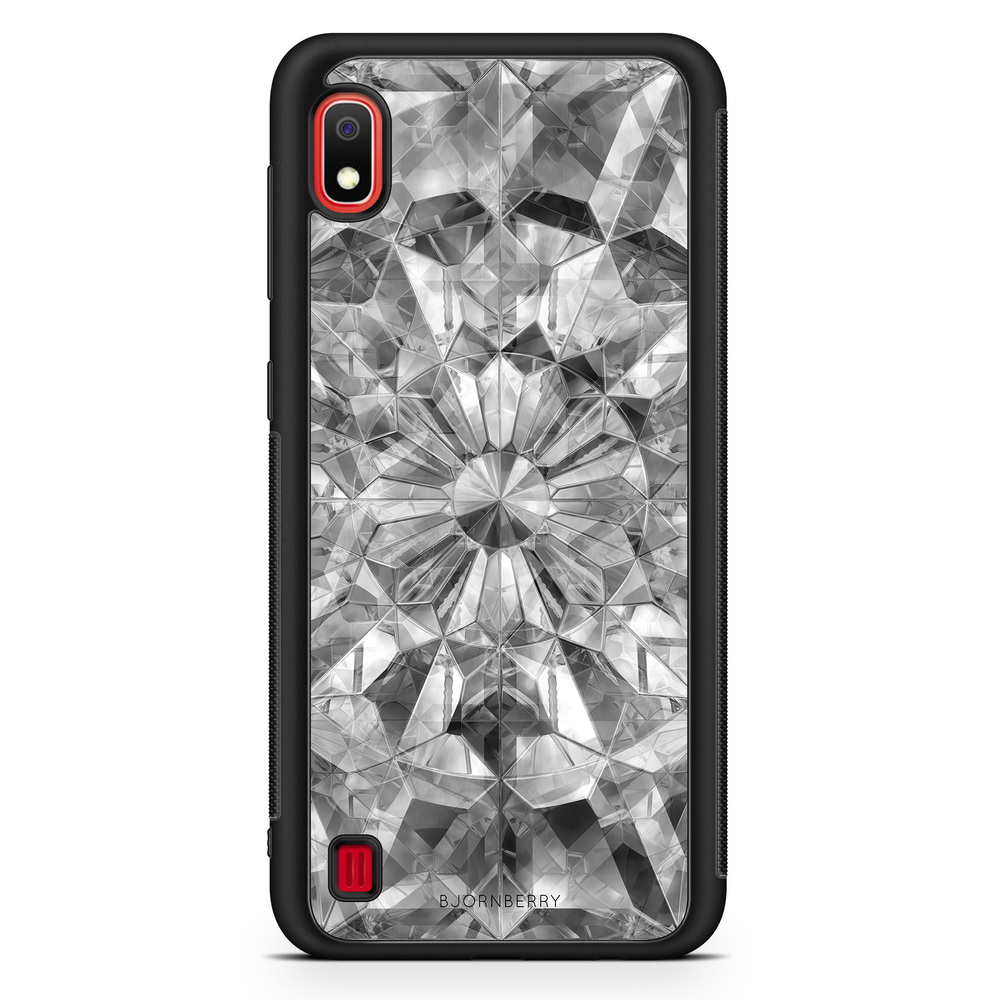 Samsung Galaxy A10 Case - Grey Crystals