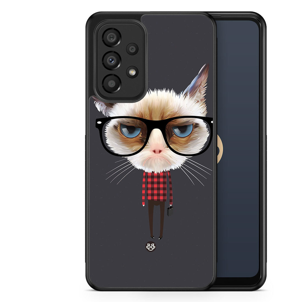 Samsung Galaxy A33 5G Case - Hipster Cat