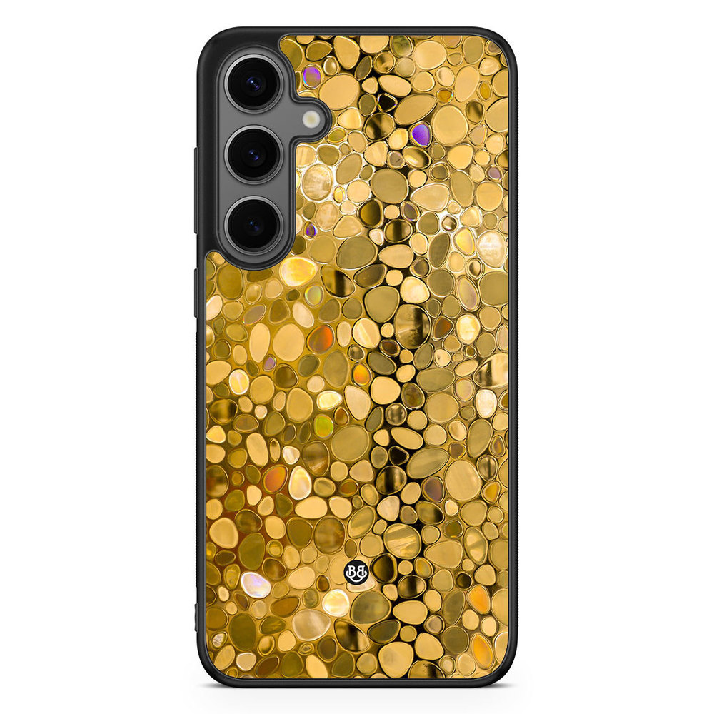 Samsung Galaxy S24 Plus Case - Stained Glass Gold