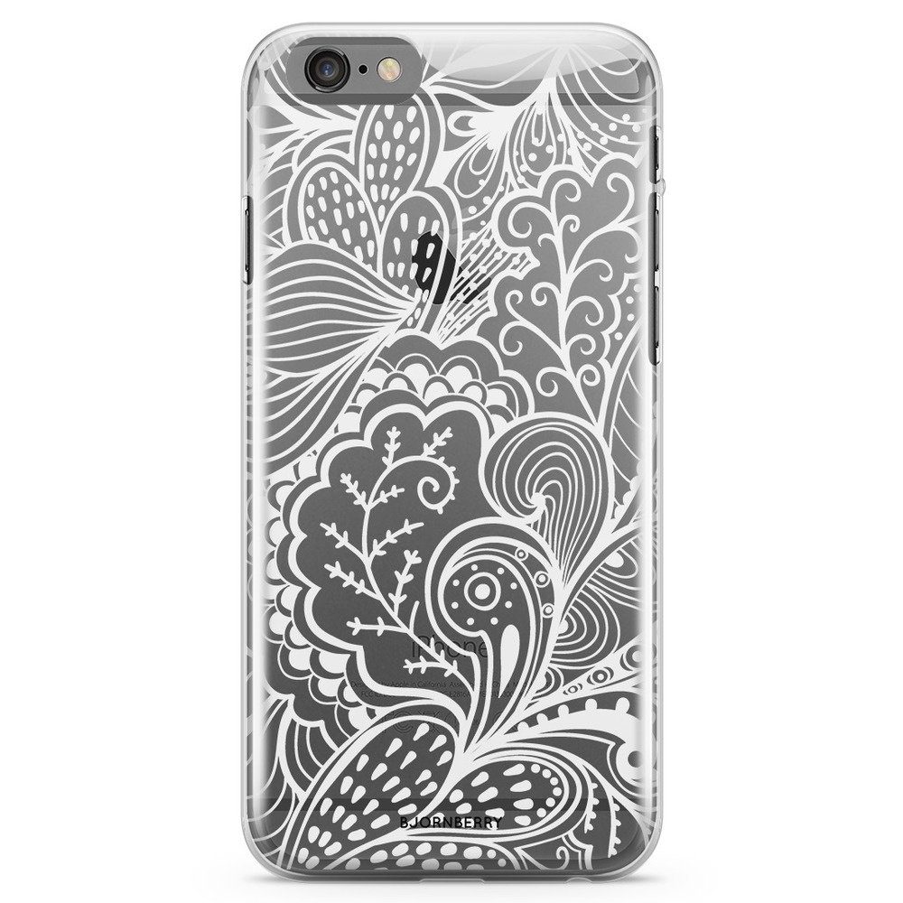 iPhone 6 Plus/6s Plus TPU Case - White Flowers