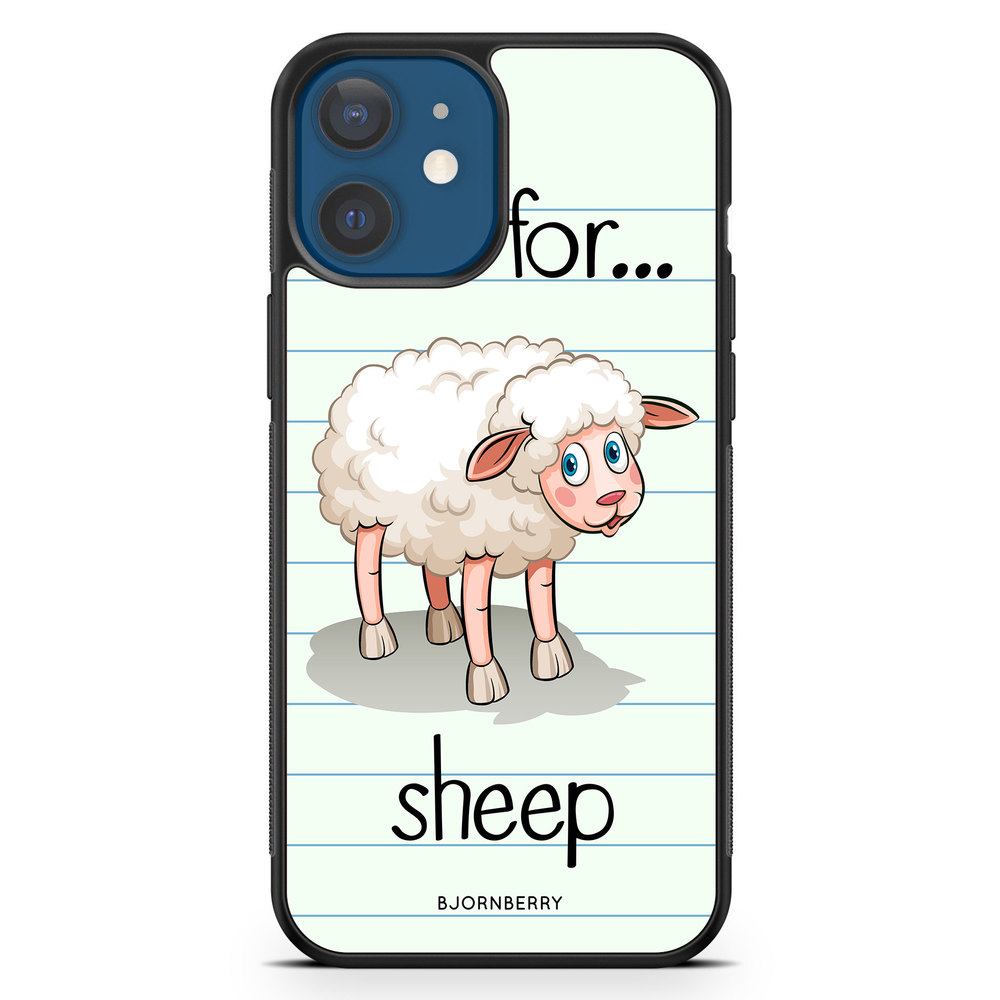 iPhone 12 Skal - S is for Sheep | Mobilskal & Mobilfodral BJORNBERRY
