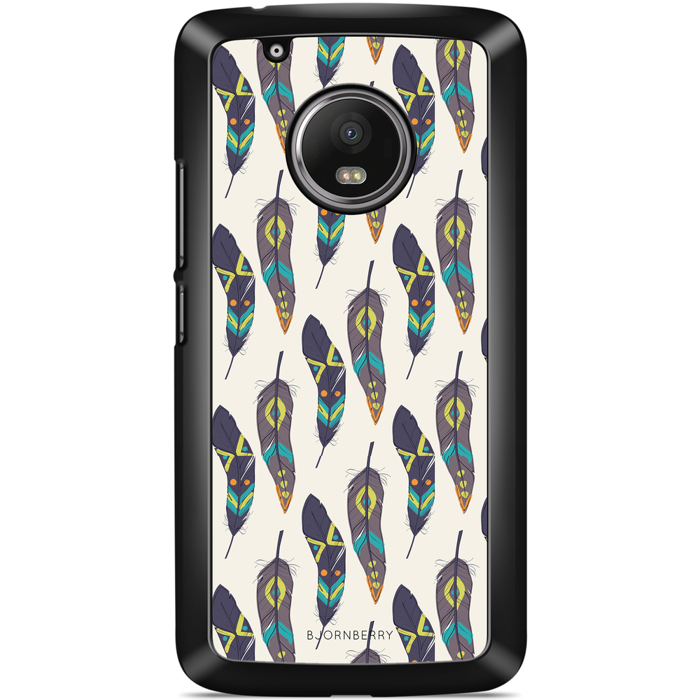 Moto G5 Plus Case - Ethnic Feathers