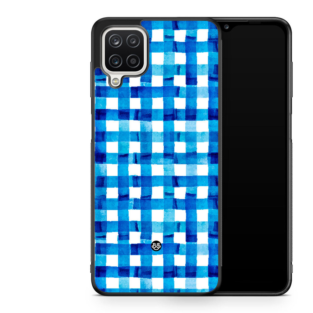 Samsung Galaxy A12 Case - Blue Stripes