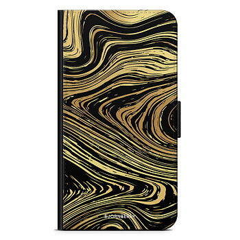 Moto G5 Wallet Case - Gold Marble