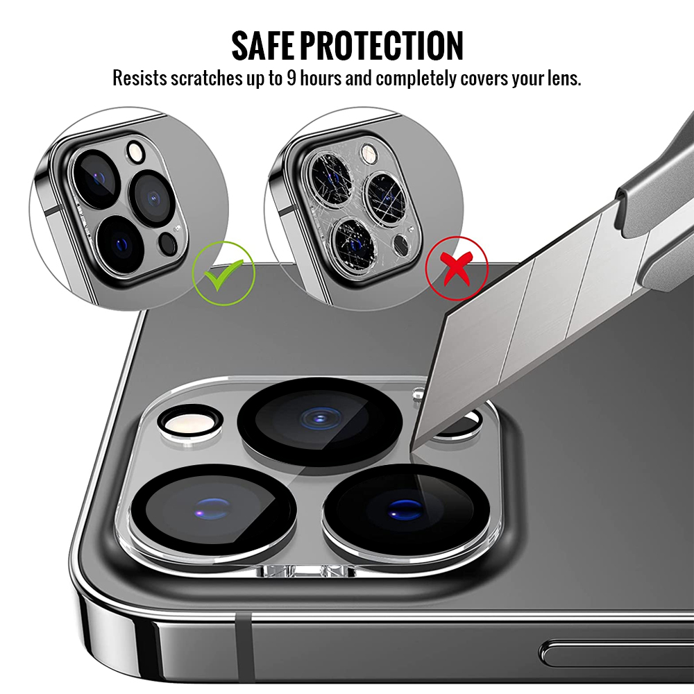 Bjornberry iPhone 15 Pro Max Camera Lens Protector - Tempered Glas - 3