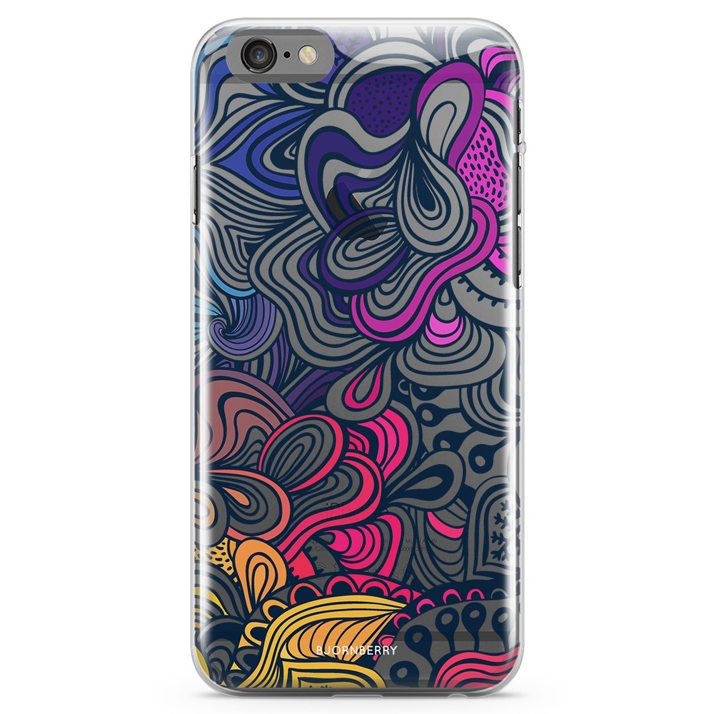iPhone 6 Plus/6s Plus TPU Case - Retro Flowers