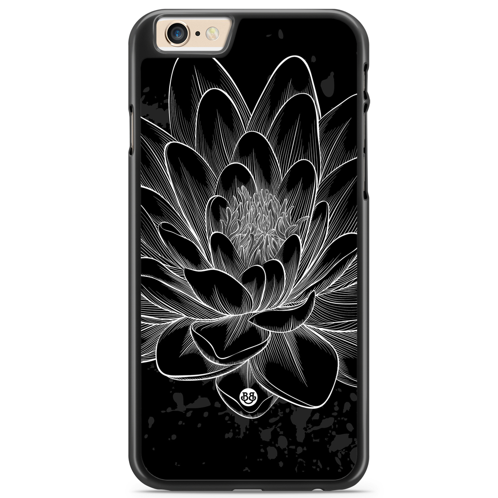 iPhone 6 Plus/6s Plus Case - Black/White Lotus