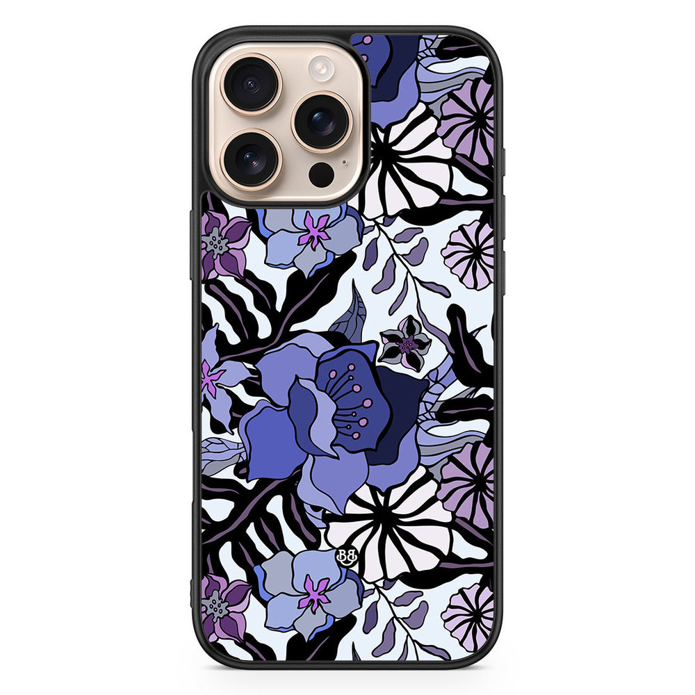 iPhone 16 Pro Max Case - Purple Flowers