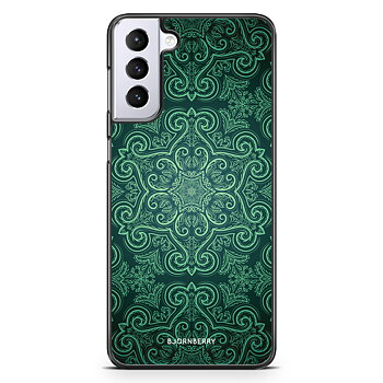 Samsung Galaxy S21 Plus Case - Green Retro Pattern