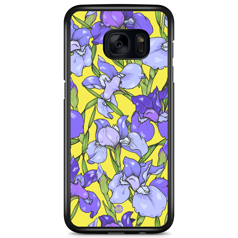 Samsung Galaxy S7 Edge Case - Iris Flowers