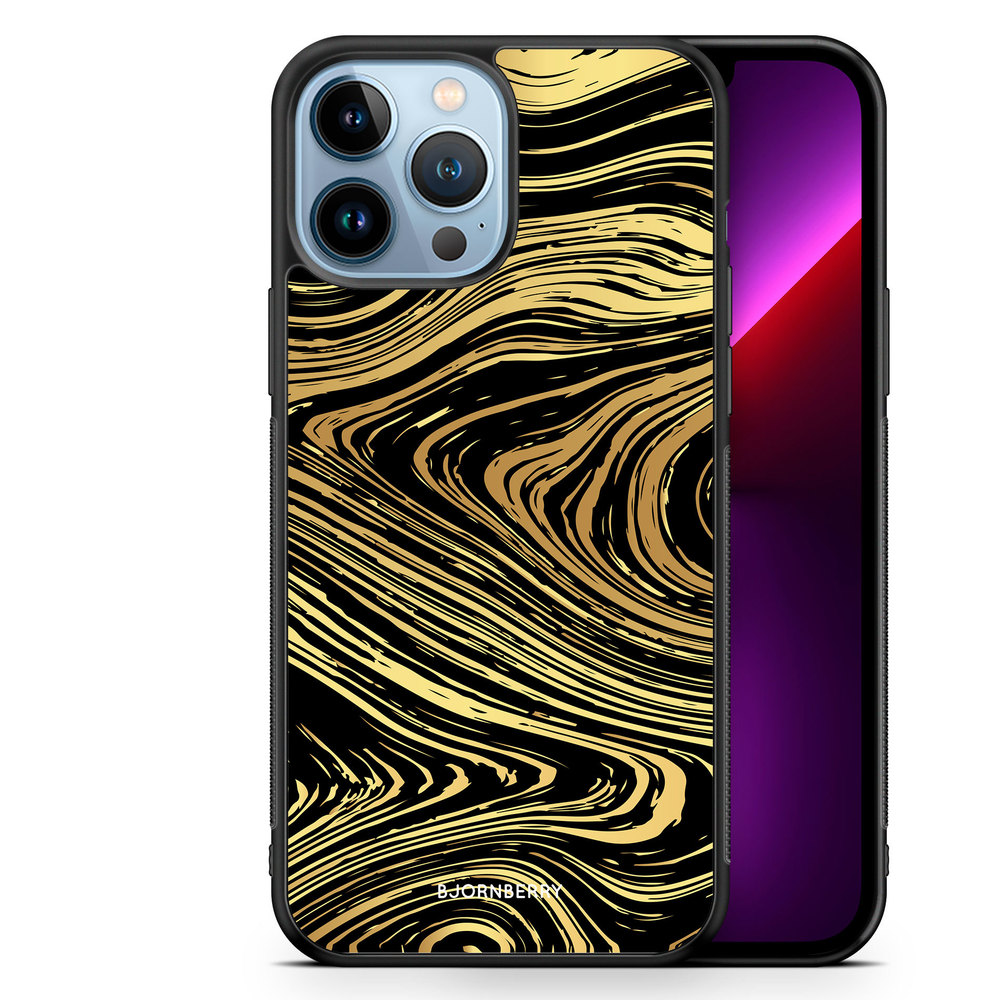 iPhone 13 Pro Max Case - Gold Marble