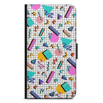 Huawei P40 Plånboksfodral - 80-tals Mönster