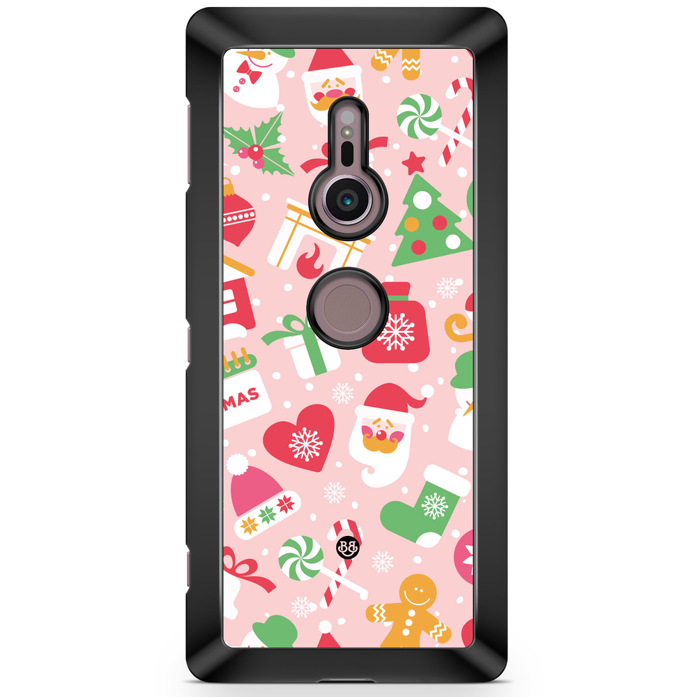 Sony Xperia XZ2 Case  - Pink Christmas