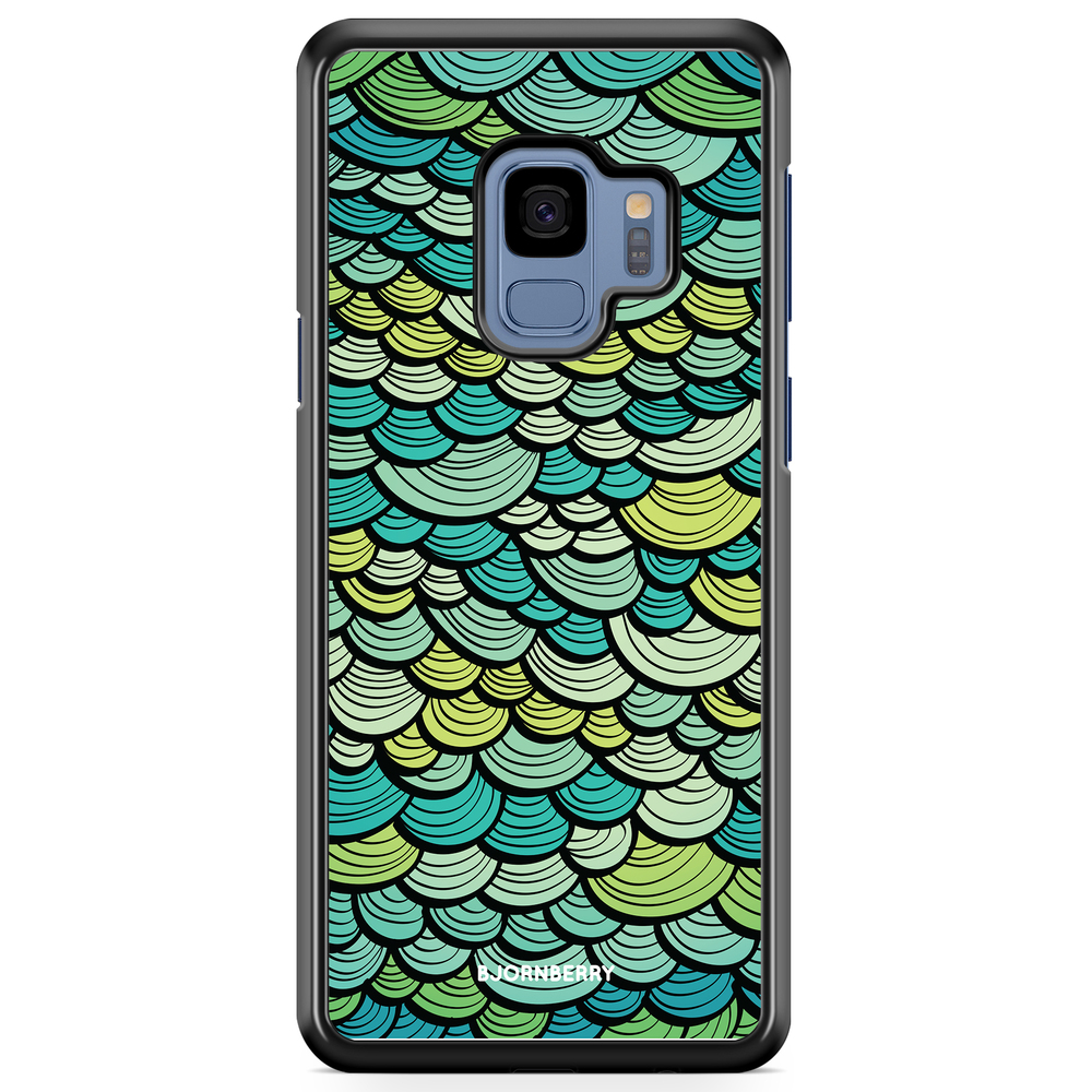 Samsung Galaxy S9 Skal - Grön Sjöjungfrufjäll