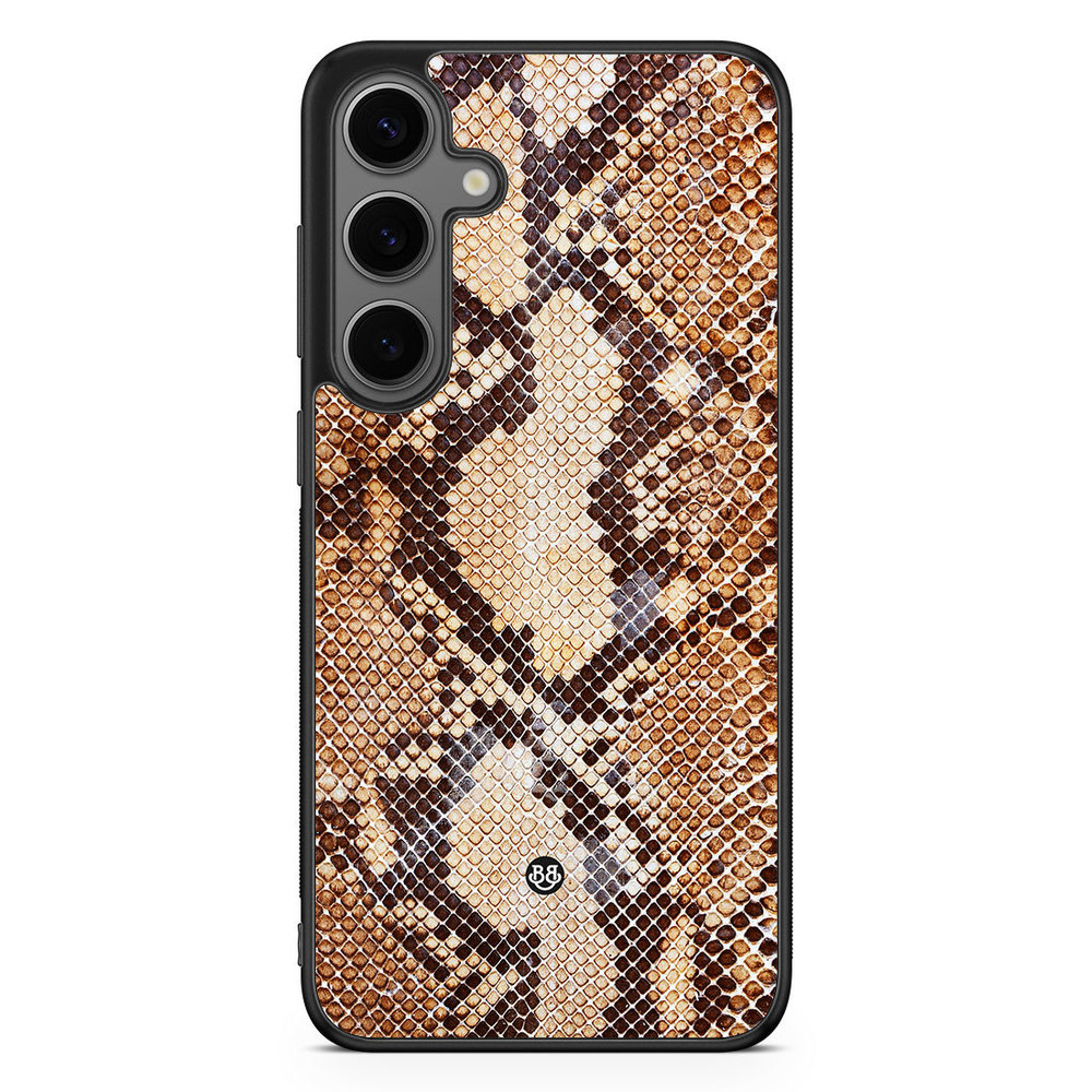 Samsung Galaxy S24 Plus Case - Snakeskin Brown