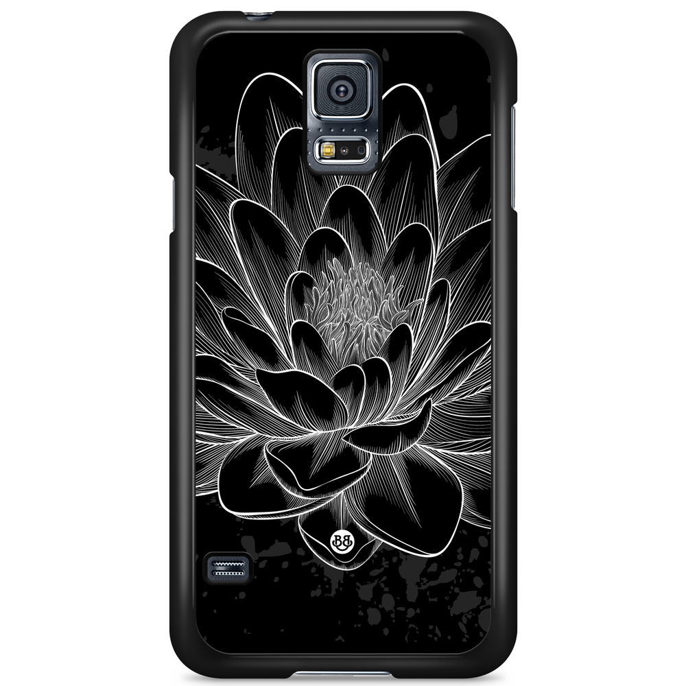 Samsung Galaxy S5/S5 NEO Case - Black/White Lotus