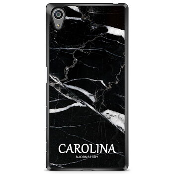 Sony Xperia Z5 Premium Case Custom - Black Marble Name