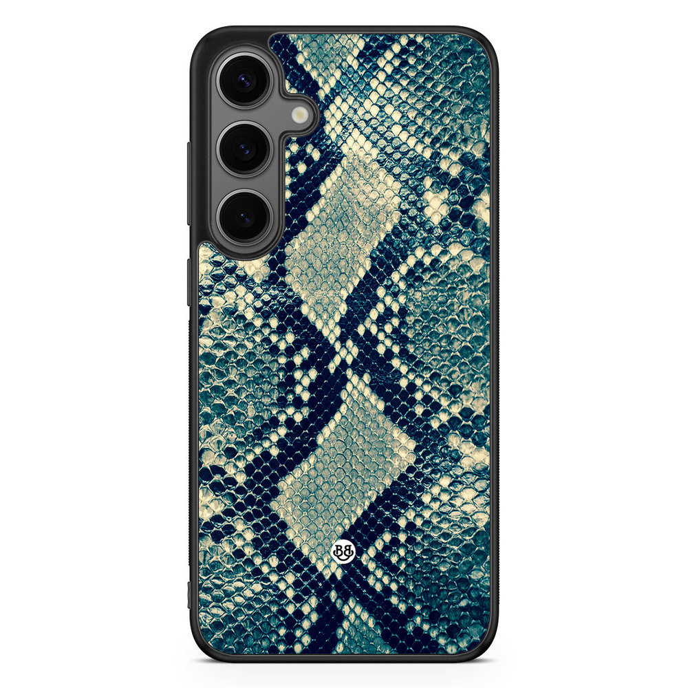 Samsung Galaxy S24 Plus Case - Blue Snakeskin