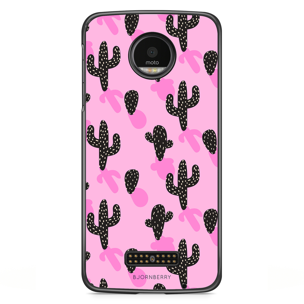 Motorola Moto Z Case - Cactus Pattern