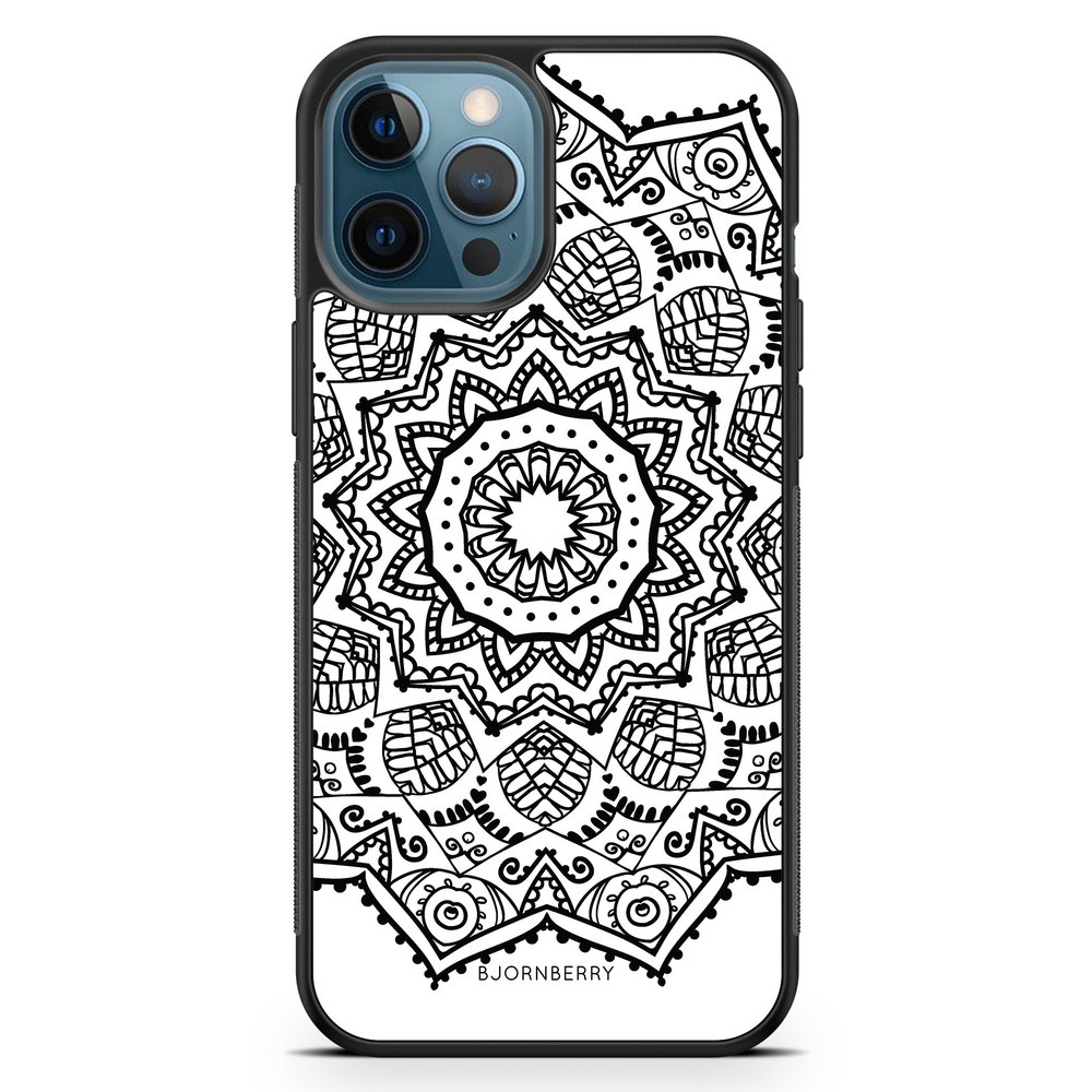 iPhone 12 Pro Case - Black Mandala