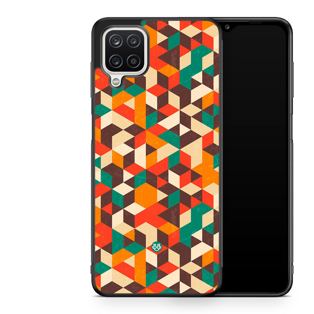 Samsung Galaxy A12 Case - Retro Geometric