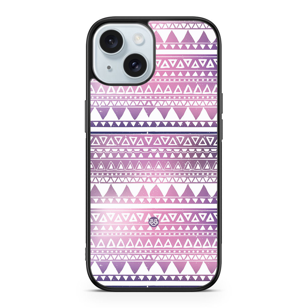 iPhone 15 Case - Purple Aztec
