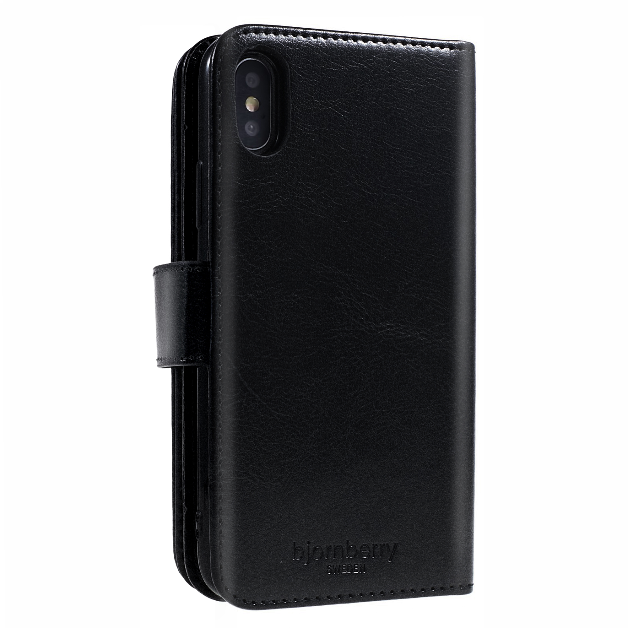 iPhone X/Xs Magnet Wallet Case 9 CARD - MONOGRAM - Svart - 5