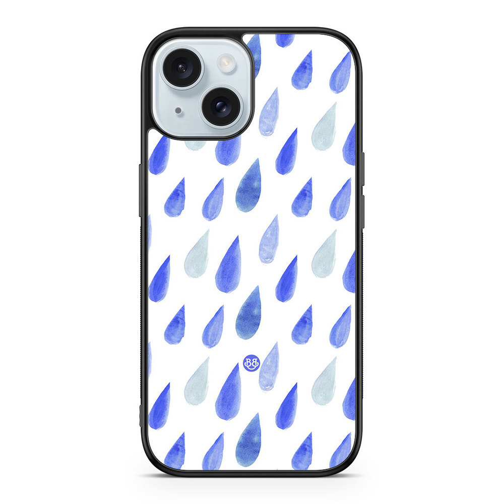 iPhone 15 Case - Watercolor Rain