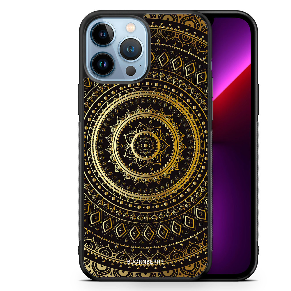 iPhone 13 Pro Max Case - Gold Mandala