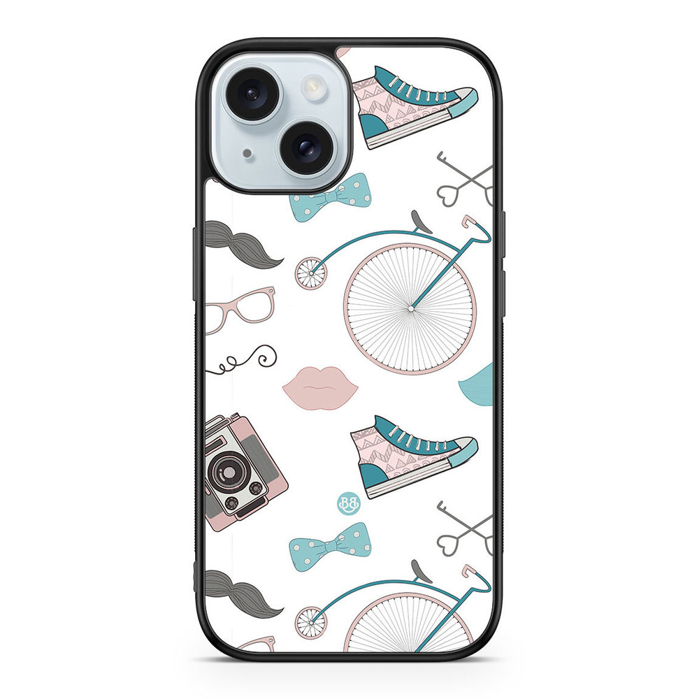 iPhone 15 Case - Hipster Pattern