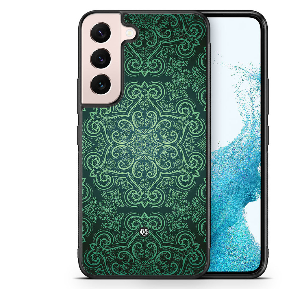 Samsung Galaxy S22 5G Case - Green Retro Pattern
