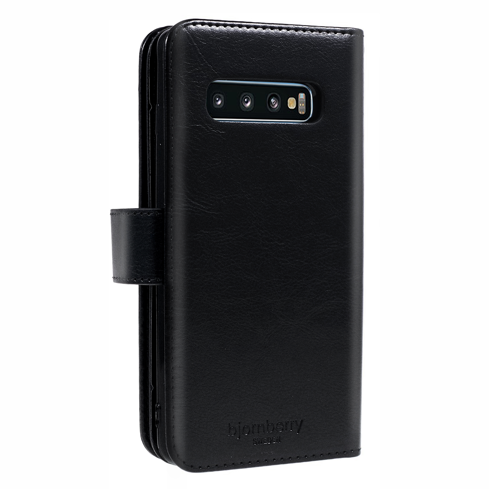 Samsung Galaxy S10 Magnet Wallet Case 9 CARD - MONOGRAM - Svart - 4