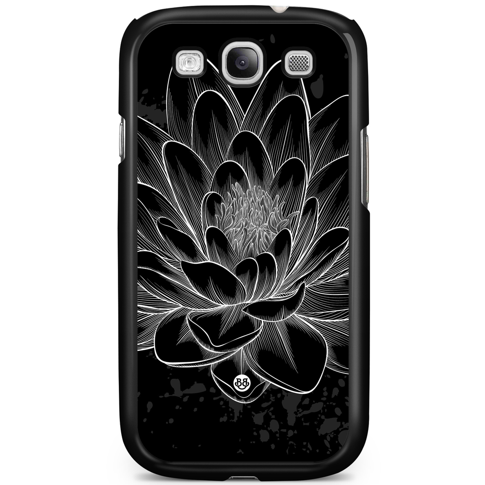 Samsung Galaxy S3 Mini Case - Black/White Lotus