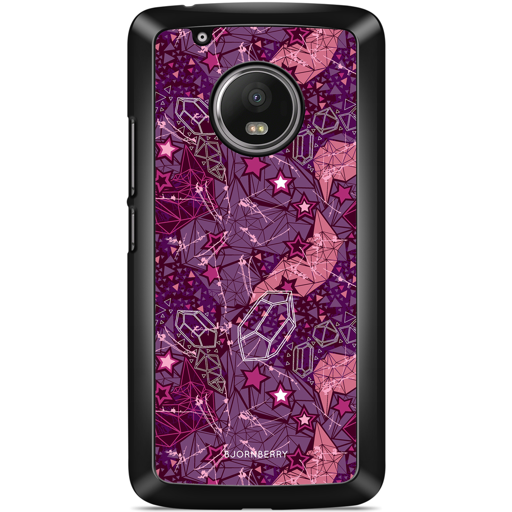 Moto G5 Plus Case - Purple Stars