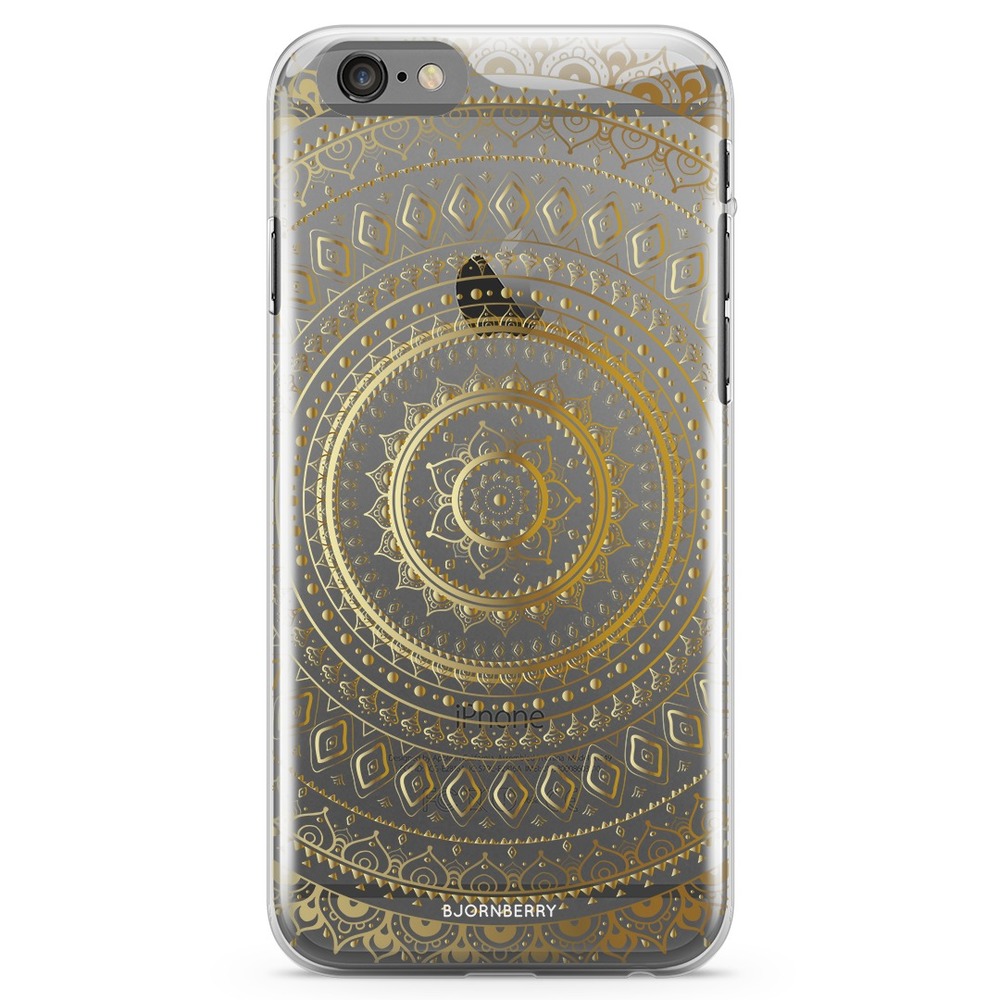 iPhone 6 Plus/6s Plus TPU Case - Gold Mandala