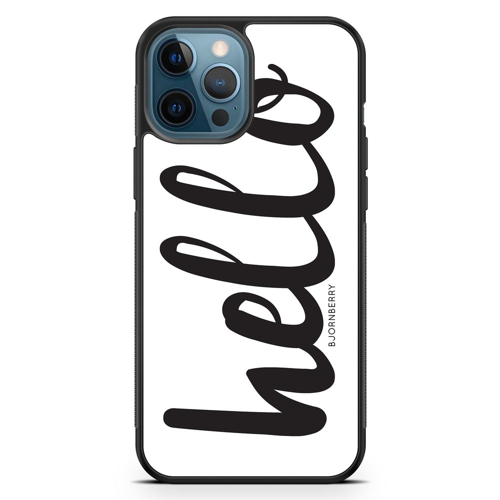 iPhone 12 Pro Case - Hello Black