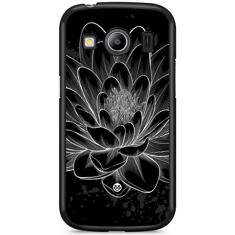 Samsung Galaxy Ace 4 Case - Black/White Lotus