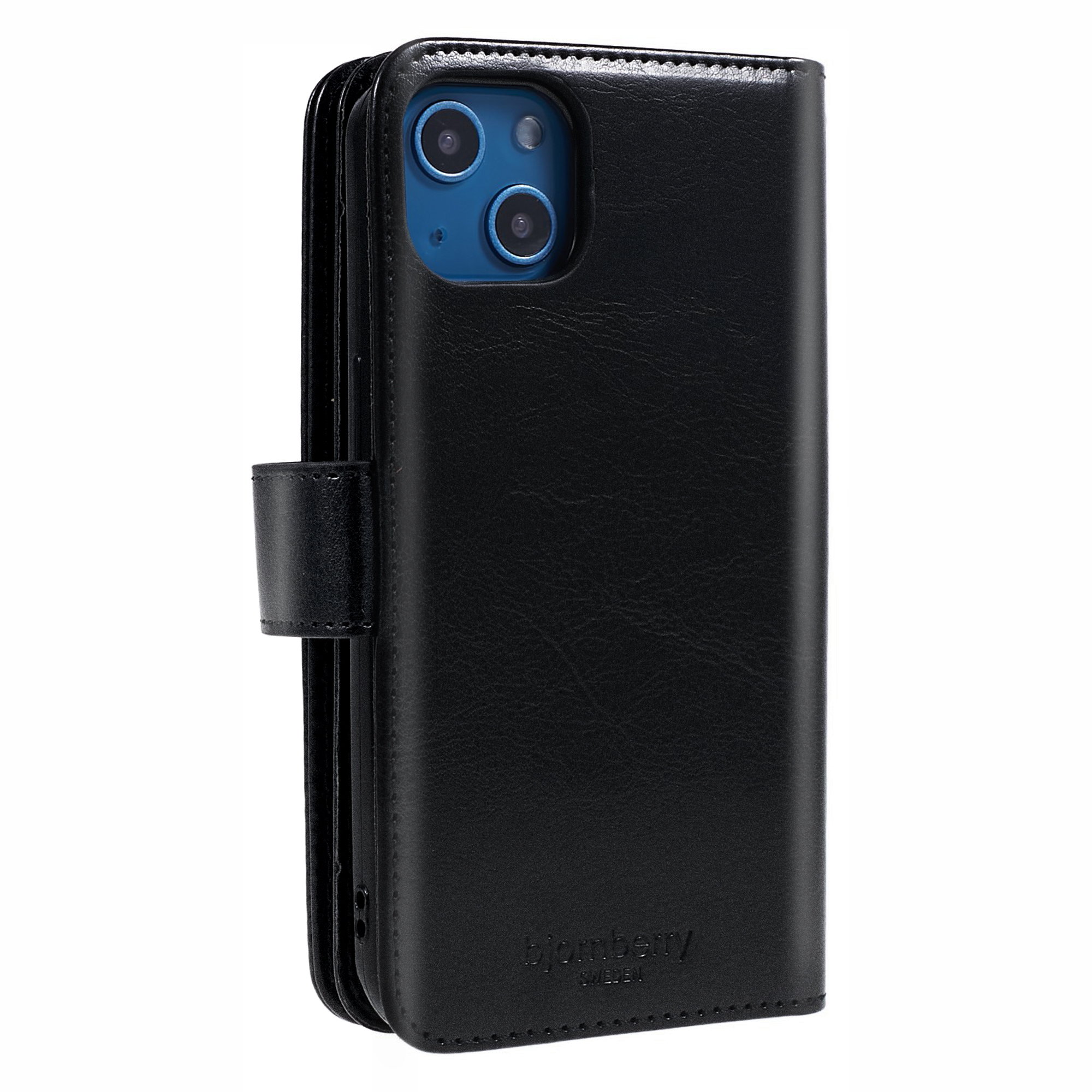 iPhone 14 Plus Magnet Wallet Case 9 CARD - MONOGRAM - Svart - 5