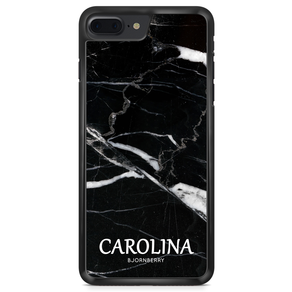 iPhone 8 Plus Custom Case - Black Marble Name