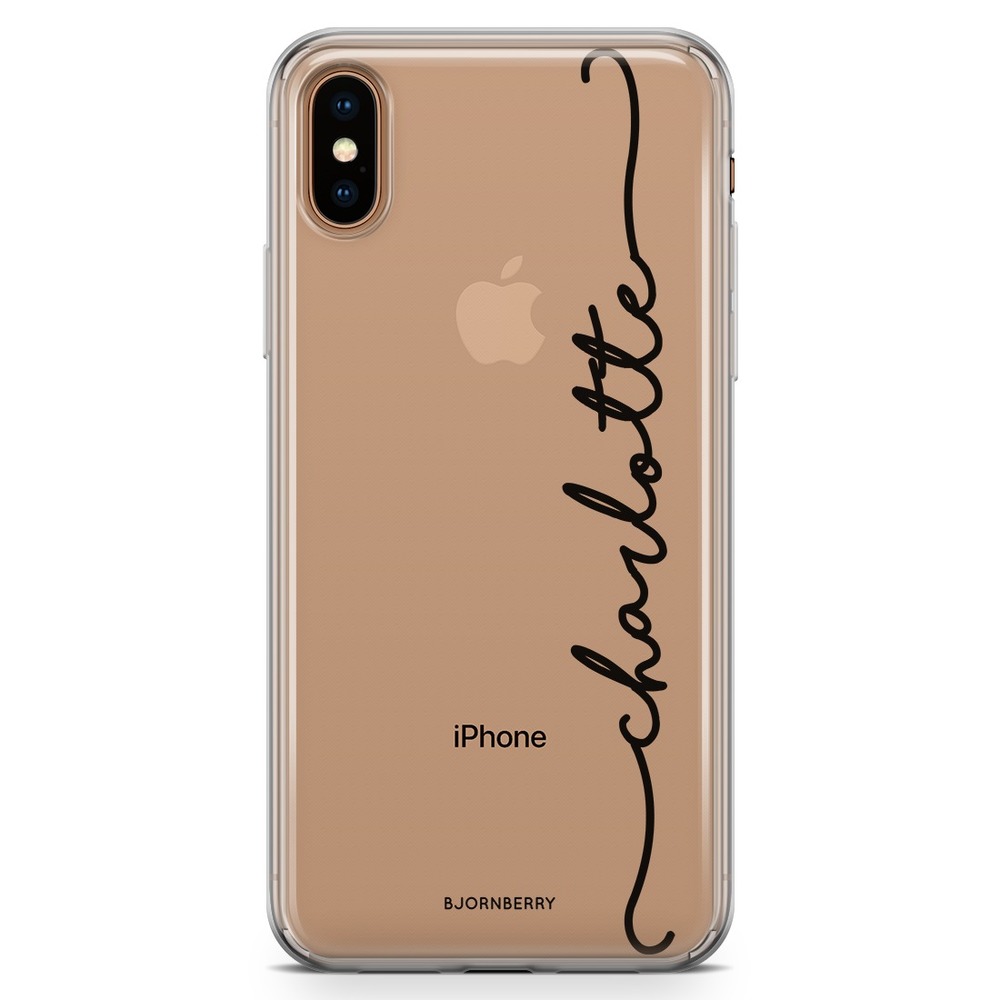 iPhone Xs Max Fashion Custom Case - Vertical Name