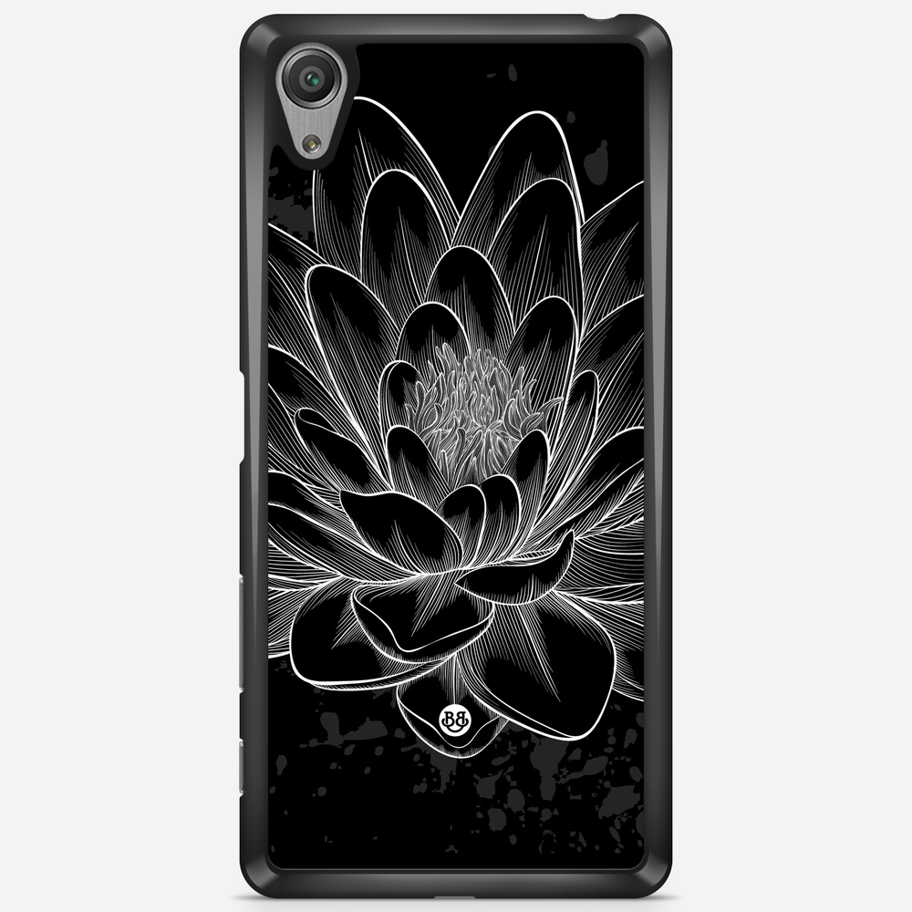 Sony Xperia X Performance Case - Black/White Lotus