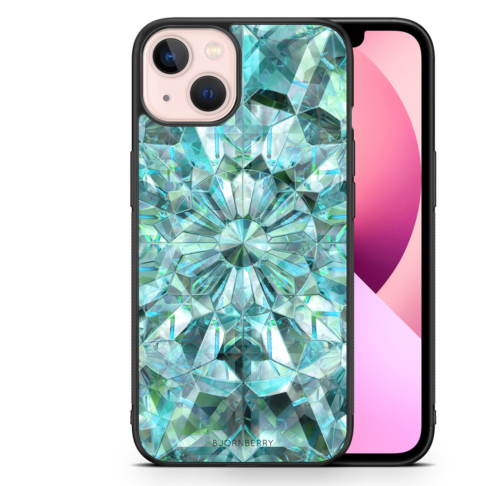 iPhone 13 Case - Green Crystals