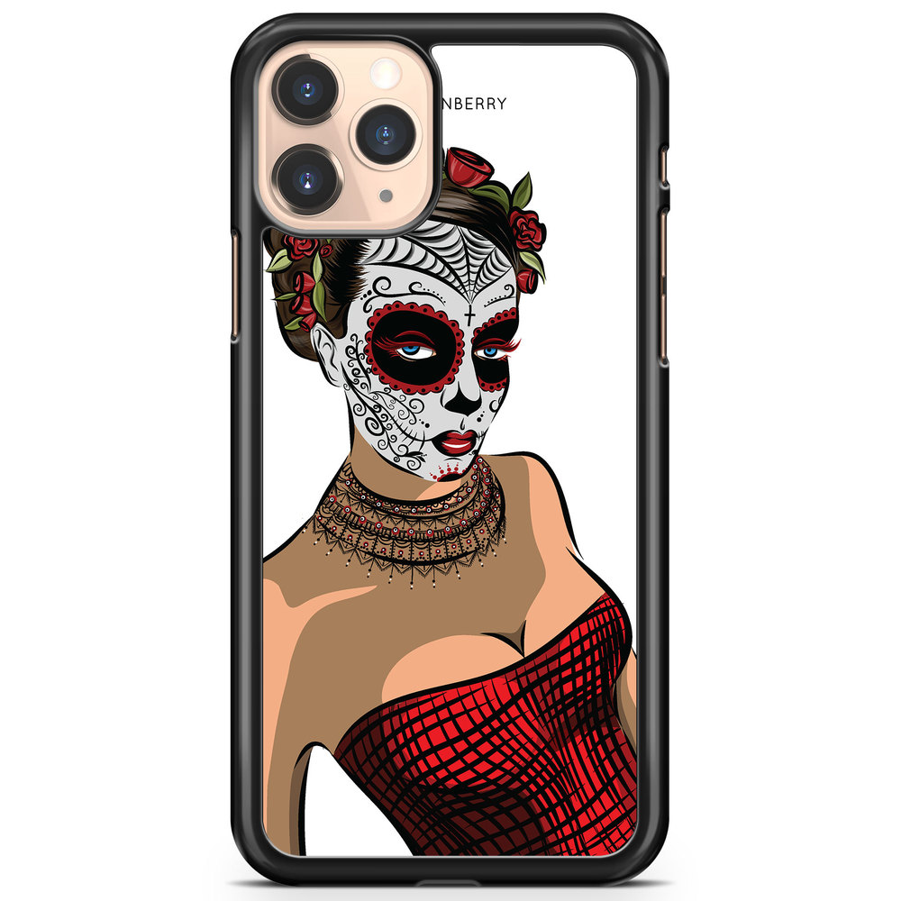 iPhone 11 Pro Case - Skull Mask Flowers