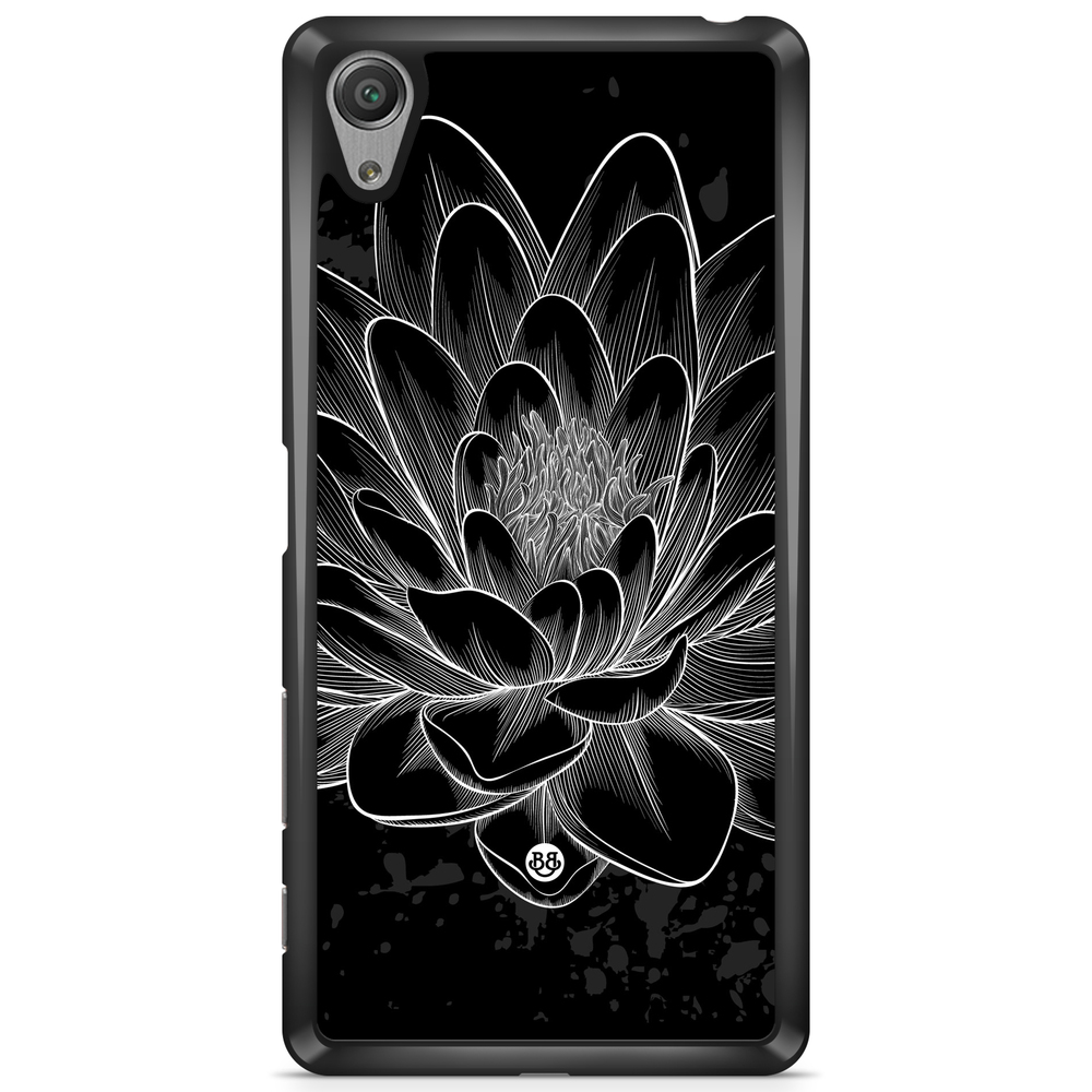 Sony Xperia XA Case - Black/White Lotus