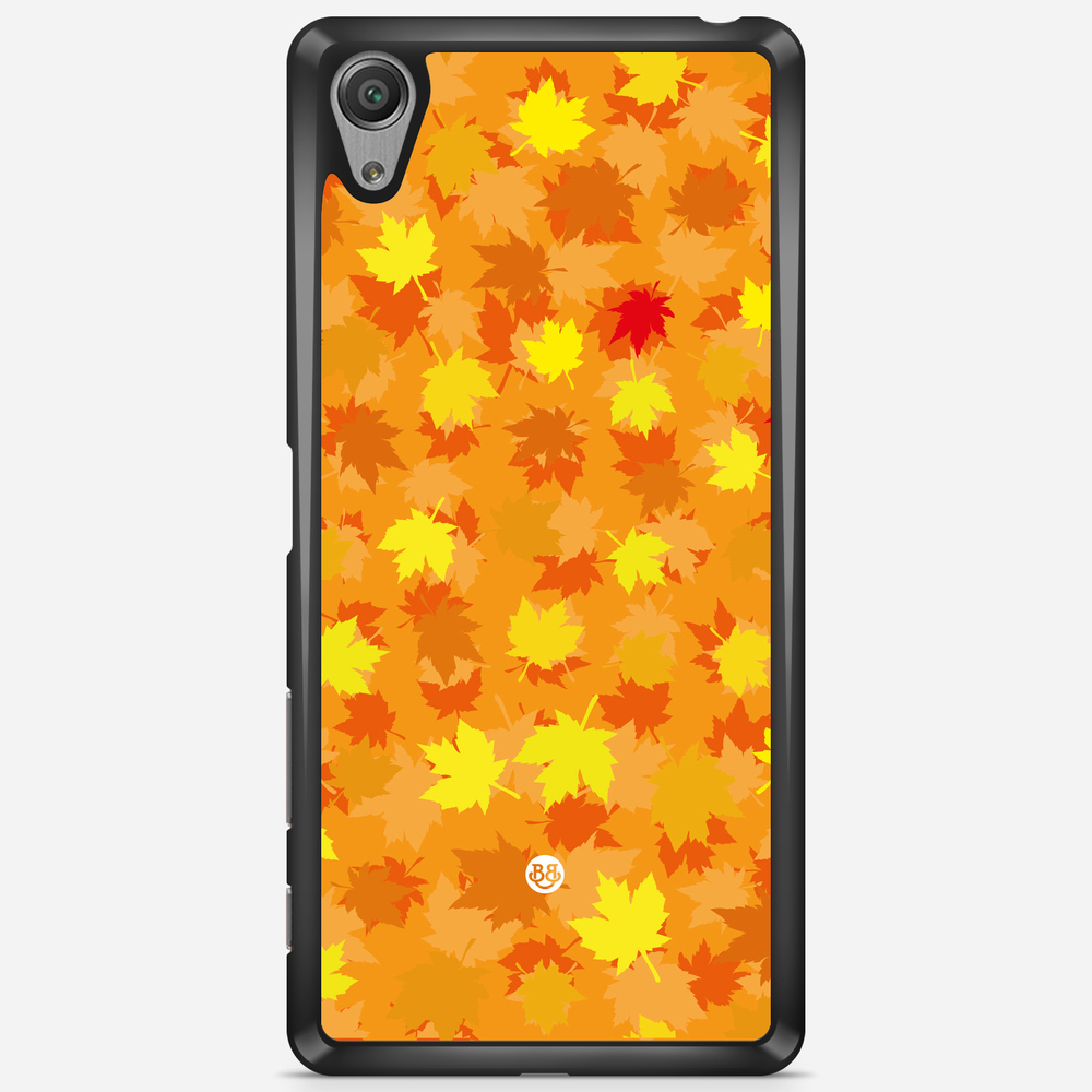 Sony Xperia X Performance Case - Orange leaves