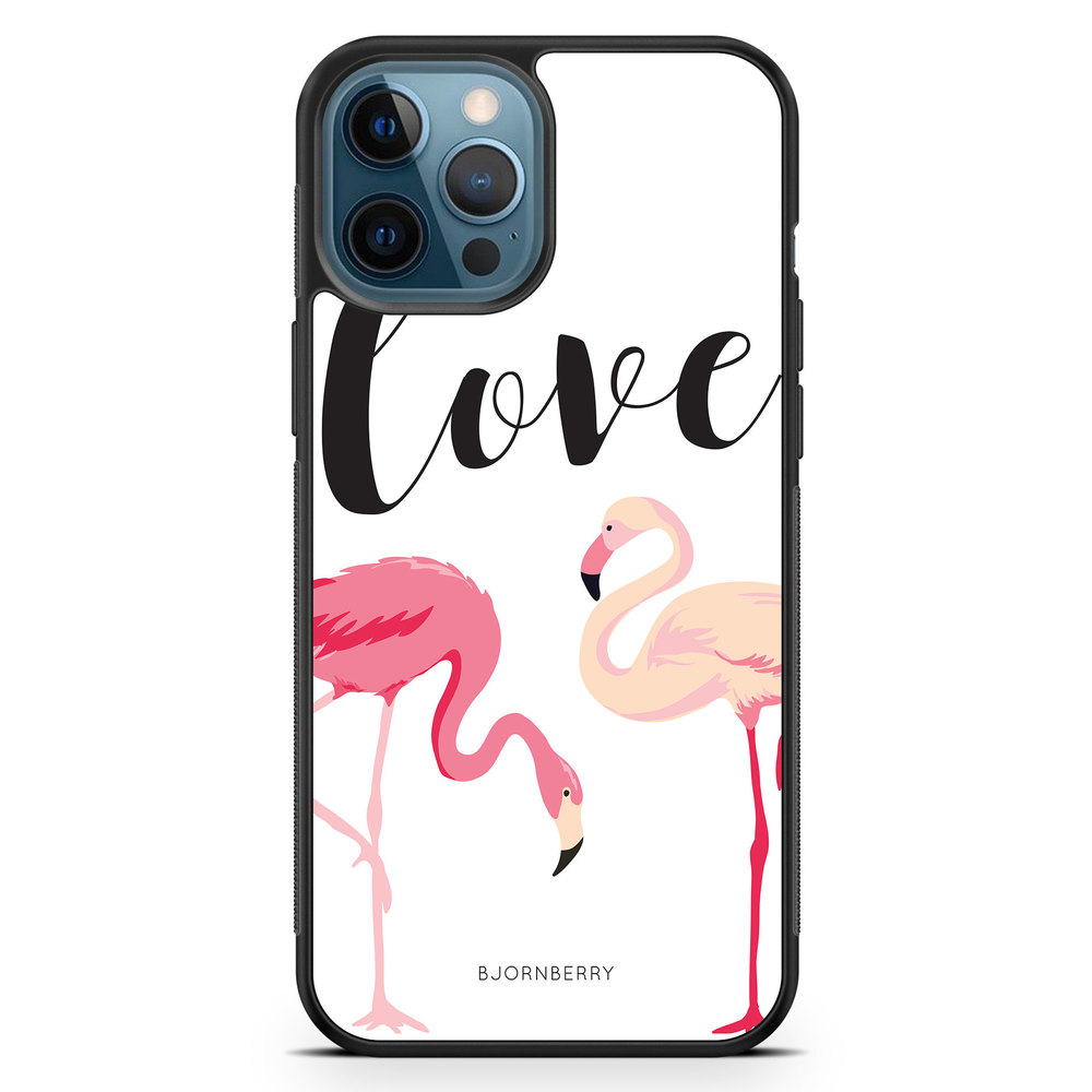 iPhone 12 Pro Case - Love Flamingo