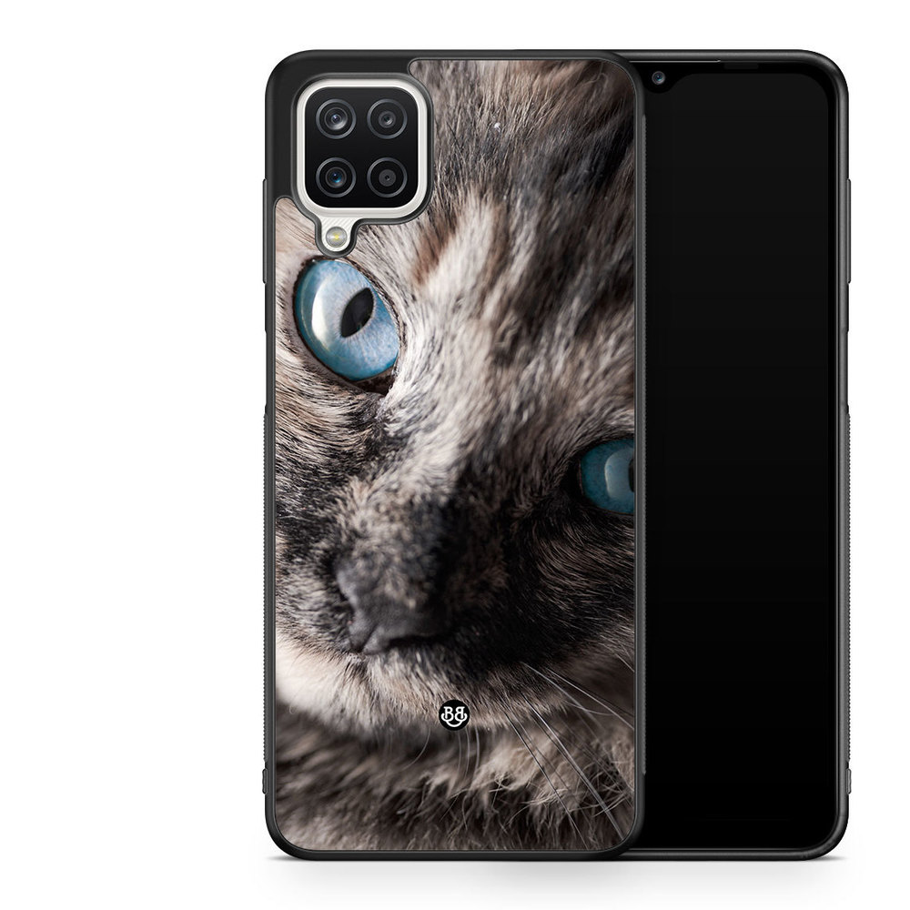 Samsung Galaxy A12 Case - Cat Blue Eyes