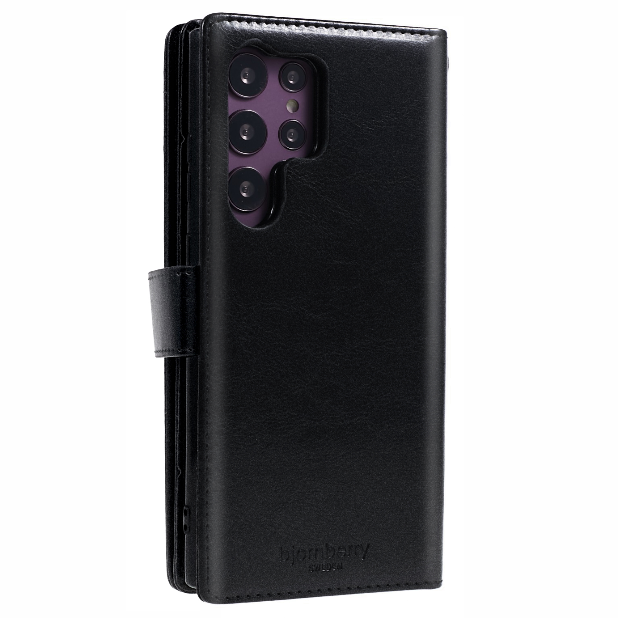 Samsung Galaxy S23 Ultra Magnet Wallet Case 9 CARD - MONOGRAM - Svart - 5