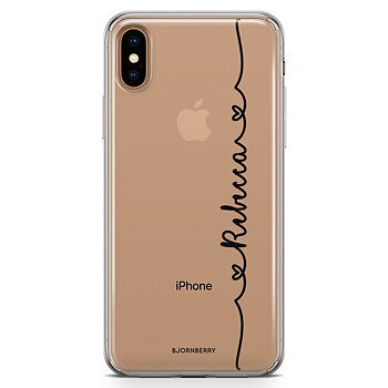 iPhone Xs Max Fashion Custom Case - Heart Name